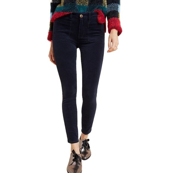 Anthropologie Pilcro High-Rise Skinny Corduroy Pants sz 25 - Picture 1 of 16